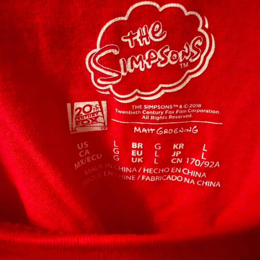 The Simpsons red Bart baby T crop - Picture 4 of 4